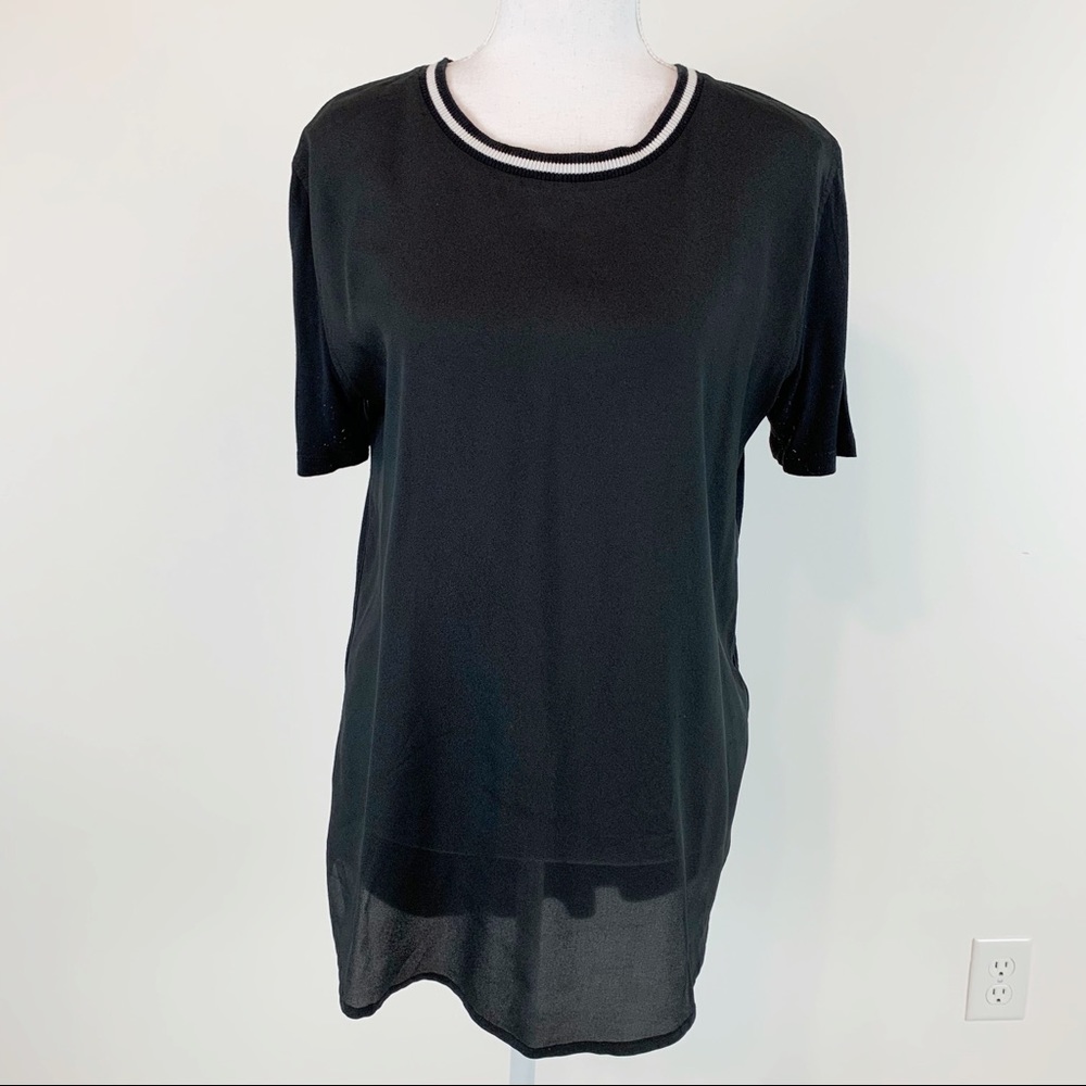 Banana Republic short sleeve crew neck tee black